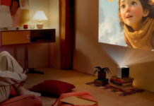 LG CineBeam S cria cinema 4K RGB de 100 polegadas em qualquer parede