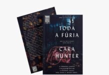 Editora Trama lança ‘Toda a Fúria’, novo thriller de Cara Hunter com o detetive Adam Fawley