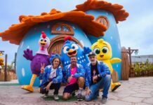 Vila da Galinha Pintadinha inaugura no Beto Carrero World e leva personagem para o mundo real